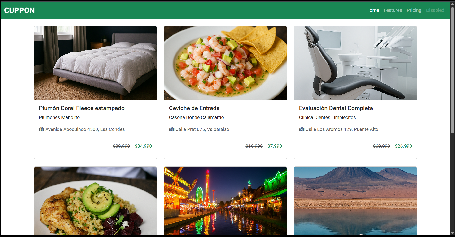 Screenshot de Proyecto CUPPON